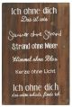 IB Laursen Holzschild Ich ohne Dich 30x45 cm IB Laursen Schild Nr 5296-00