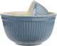 IB Laursen Mynte Schalensatz Cornflower Blau Keramik Geschirr 3 Schüsseln im Set Dunkelblau IB Produkt Nr 2074-09