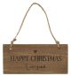 IB Laursen Schild Happy Christmas Everyone Holzschild Weihnachtsdeko zum Hängen IB Produkt Nr 3898-00