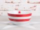 Krasilnikoff Happy Bowl Müslischale Streifen rot weiß gestreift mit rotem Stern Porzellan Geschirr New Stripes