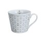 Krasilnikoff Happy Cup Becher ANKER Weiß mit Anker Muster in Grau und Gold 300 ml Krasilnikoff Tasse Nr HC801