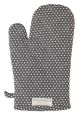 Krasilnikoff Ofenhandschuh Punkte Grau Weiß Micro Dots Dunkelgrau Baumwolle  Krasilnikoff Backhandschuh Nr OM567