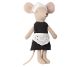 Maileg Dienstmädchen Maus im Schwarzen Kleid mit weißer Schürze und Haube Zimmermädchen Nr 17-2200-00