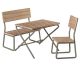 Maileg Garten Möbel Set mit Stuhl Bank und Tisch aus Holz Metall Maileg Nr 11-1113-00