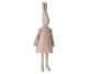 Maileg Hase Rabbit Size 4 im rosa gelb gestreiftem Strickkleid Nr 16-2421-00