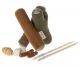 Maileg Lagerfeuer Set mit Holzscheiten Stöcken Stockbrot Marshmellows und Würstchen zum Grillen für Maus Nr 11-2403-00