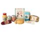 Maileg Lebensmittel Grocery Box mit Eiscreme Honig Eier geliefert im Karton Maileg Spiel Set Nr 11-1301-00