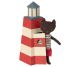 Maileg Leuchtturm rot weiss mit Katze Bademeister Maileg Sauveteur Tower Nr 16-1900-00