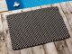 Pad Fussmatte Outdoor Teppich POOL Schwarz Sand 52x72 cm zweifarbig am Schwimmbecken oder auf der Terrasse als Fussmatte UV und Wetterbeständig Web-Look für draussen und drinnen
