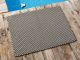 Pad Fussmatte Outdoor Teppich POOL Stone Grau Sand 72x92 cm zweifarbig am Schwimmbecken oder auf der Terrasse als Fussmatte UV und Wetterbeständig Web-Look für draussen und drinnen
