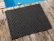 Pad Fussmatte Outdoor Teppich POOL Stone Grau Schwarz 72x92 cm zweifarbig am Schwimmbecken oder auf der Terrasse als Fussmatte UV und Wetterbeständig Web-Look für draussen und drinnen