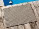 Pad Fussmatte Outdoor Teppich UNI Sand 52x72 cm am Schwimmbecken oder auf der Terrasse als Fussmatte UV und Wetterbeständig Web-Look für draussen und drinnen