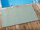 Pad Outdoor Teppich POOL Opal Türkis Sand 72x132 cm zweifarbig am Schwimmbecken oder auf der Terrasse als Fussmatte UV und Wetterbeständig Web-Look für draussen und drinnen