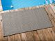Pad Outdoor Teppich POOL Stone Grau Sand 72x132 cm zweifarbig am Schwimmbecken oder auf der Terrasse als Fussmatte UV und Wetterbeständig Web-Look für draussen und drinnen
