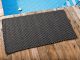 Pad Outdoor Teppich POOL Stone Grau Schwarz 72x132 cm zweifarbig am Schwimmbecken oder auf der Terrasse als Fussmatte UV und Wetterbeständig Web-Look für draussen und drinnen