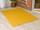 Pad XL Outdoor Teppich UNI Gelb 170x240 cm für Terrassen oder auch im Badezimmer Matte 1,7x2,4 Meter robustes Gewebe modernes Design