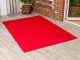 Pad XL Outdoor Teppich UNI Rot 170x240 cm für Terrassen oder auch im Badezimmer Matte 1,7x2,4 Meter robustes Gewebe modernes Design