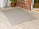 Pad XL Outdoor Teppich UNI Sand 170x240 cm für Terrassen oder auch im Badezimmer Matte 1,7x2,4 Meter robustes Gewebe modernes Design