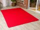 Pad XXL Outdoor Teppich UNI Rot 200x300 cm für Terrassen oder auch im Badezimmer Matte 2x3 Meter robustes Gewebe modernes Design