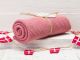 Solwang Handtuch Antikes Rosa Küchentuch Baumwolle gestrickt im antiken Rosaton H104