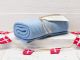 Solwang Handtuch hellblau Küchentuch blau aus Baumwolle gestrickt H23