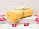 Solwang Handtuch warm gelb Küchentuch aus Baumwolle gestrickt H05