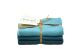 Solwang Wischlappen Azur Blau Kombi Tücher aus Baumwolle im 3er Set Solwang Design