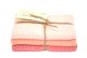 Solwang Wischtuch Staubig Koralle Kombi aus Baumwolle 3 Tücher Rosa Puder gestrickt Solwang Design Wischtücher Set Nr 881490