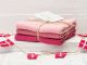 Solwang Wischtücher Antikes Rosa Kombi 3er Pack Wischtuch aus Öko Tex zertifizierte Baumwolle Drei verschiedene rosane Wischlappen