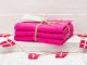 Solwang Wischtücher Pink 3er Pack Wischtuch aus Öko Tex zertifizierte Baumwolle in rosa pink