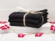 Solwang Wischtücher Schwarz 3er Pack Wischtuch aus schwarzer Öko Tex zertifizierte Baumwolle