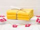 Solwang Wischtücher Starkes Gelb Kombi 3er Pack Wischtuch aus Öko Tex zertifizierte Baumwolle Drei gelbe Wischlappen im Set