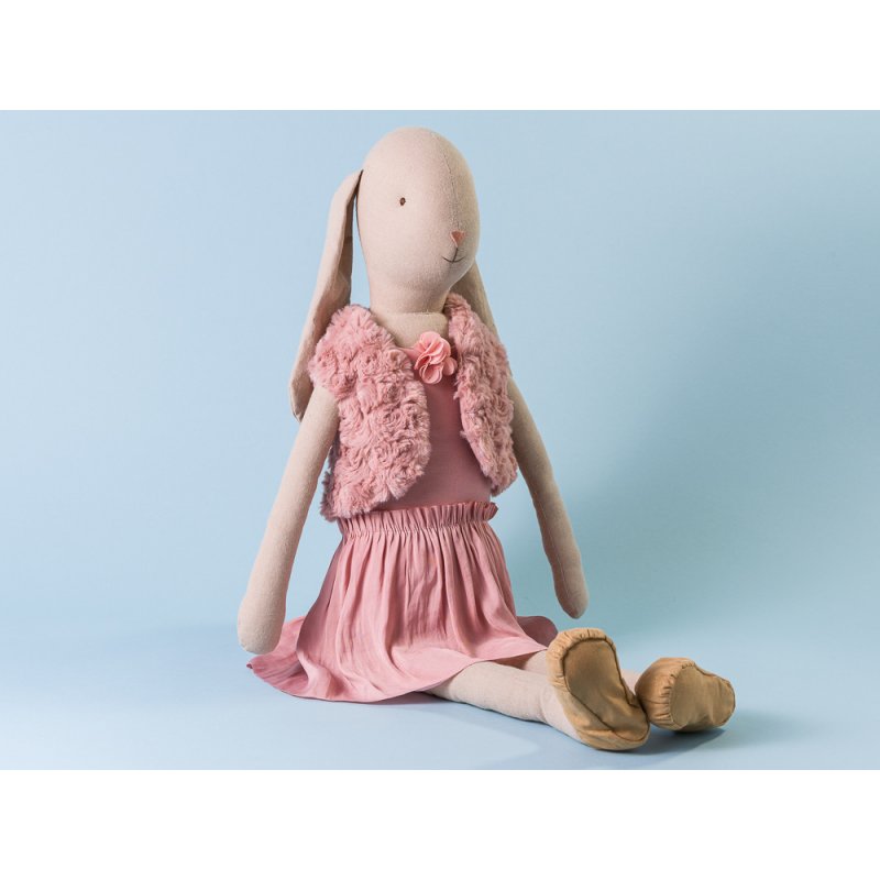 Maileg Hase Mädchen mit Kleid Rose Größe 4 Dänemark Nostalgie Schlenkerpuppe 