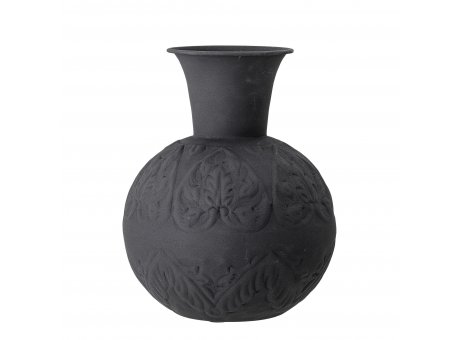 Bloomingville Vase Schwarz Metall 25 cm Blumenvase Ornamente Bloomingville Produkt Nummer 82047741