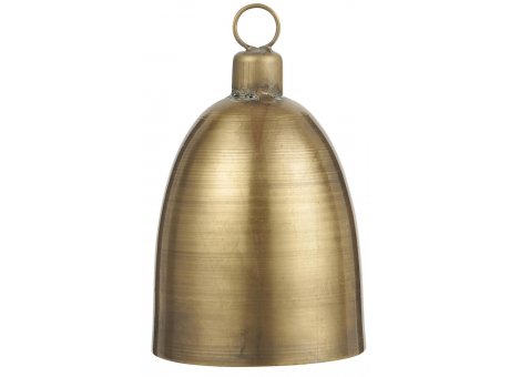 IB Laursen Glocke Gold aus Metall Deko zum Hängen Höhe 12 cm IB Produkt Nr 9095-17