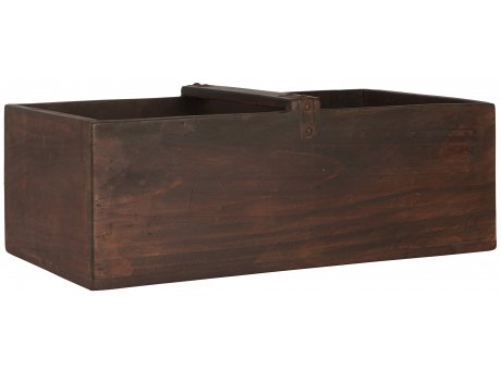 IB Laursen Kiste mit Henkel Unika 30x50 cm Holzkiste unikate aus recycling holz