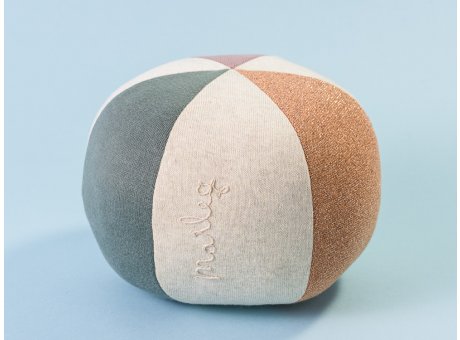 Maileg Ball Grün Koralle Glitzer Spielzeug aus Öko Tex Baumwolle 19 cm Durchmesser zum spielen und dekorieren
