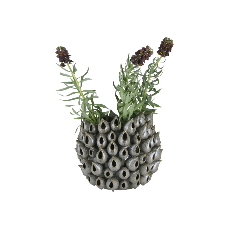 A simple Mess Vase Bark Keramik Blumenvase Handarbeit Unikat 31 cm hoch 36 Durchmesser