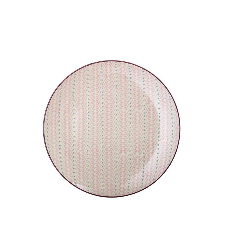 Bloomingville Essteller MAYA Keramik Teller 28 cm Geschirr rosa Speiseteller
