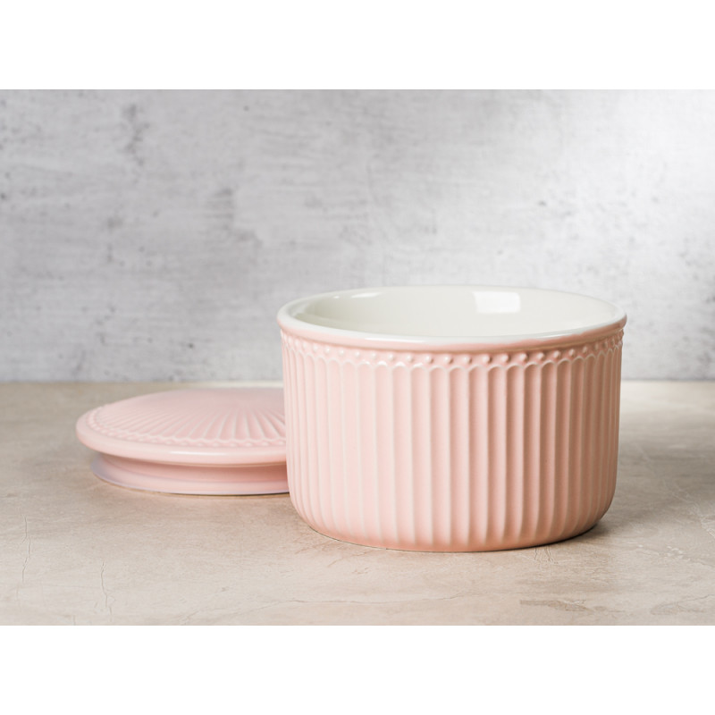 Greengate Vorratsdose Alice Dose mit Deckel Rosa Klein 13x9 cm 1250 ml Everyday Keramik Pale Pink