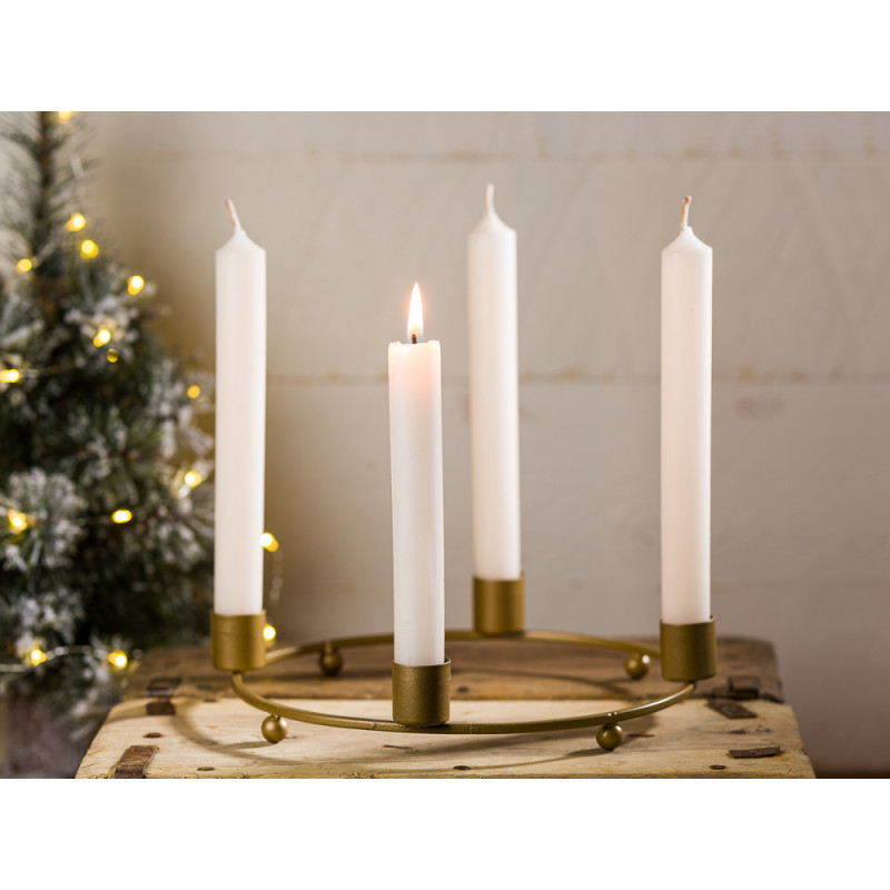 IB Laursen Advent Kerzenhalter Gold für 4 Kerzen