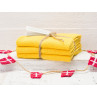 Solwang Wischtücher Starkes Gelb Kombi 3er Pack Wischtuch aus Öko Tex zertifizierte Baumwolle Drei gelbe Wischlappen im Set