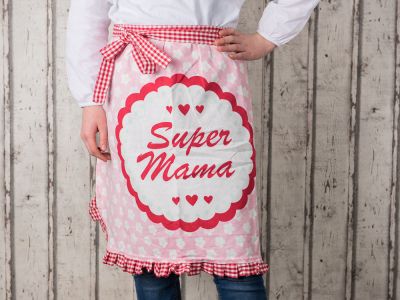 Krasilnikoff Küchenschürze Super Mama