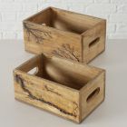 Holzkiste PELLE 2er Set Rustikal Natur Holz Box Nr. 12.083-09928-00